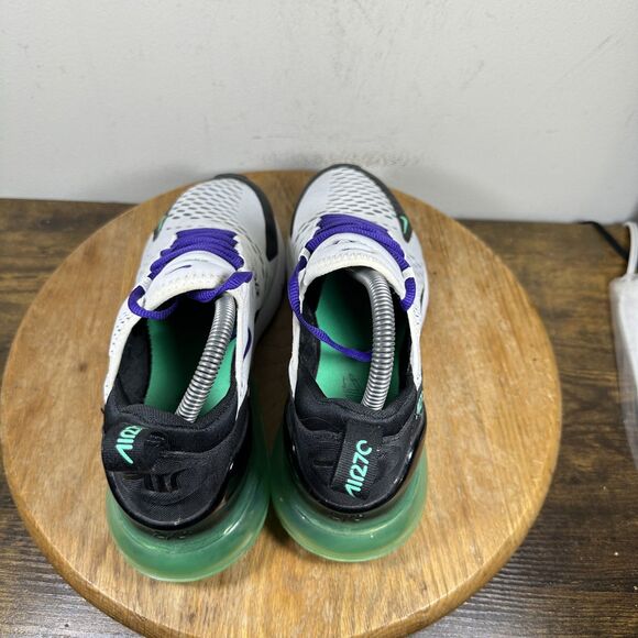 Nike Air Max 270 Shoes Womens Size 8.5 White Black Purple Green AH6789-103 - Picture 4 of 8